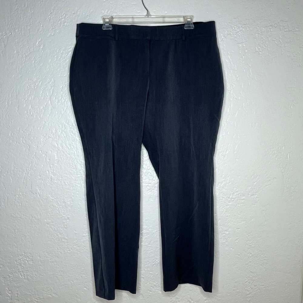 Lane Bryant Womens Size 20 Gray Heather Stretch Straight Leg Dress Pants Pant